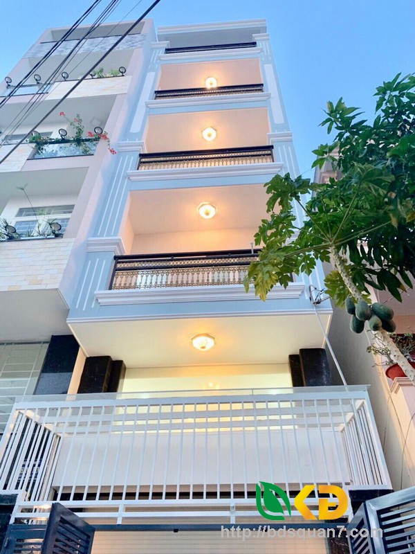Bán nhà đẹp 1 lửng,4 lầu (có thang máy) mặt tiền Phan Huy Thực Quận 7